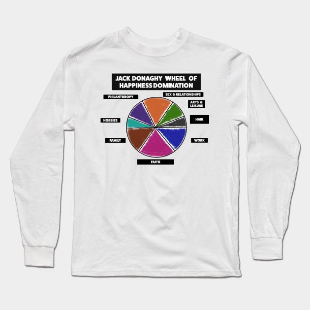 Jack Donaghy Wheel of Happiness Domination Long Sleeve T-Shirt by AriHalbkram.com